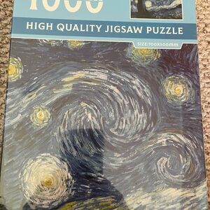 Blue Starry Night 1000-Piece Jigsaw Puzzle